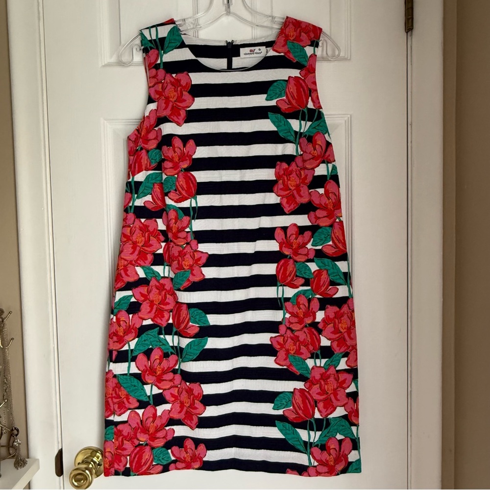Vineyard Vines Sleeveless Magnolia Stripe Shift Dress